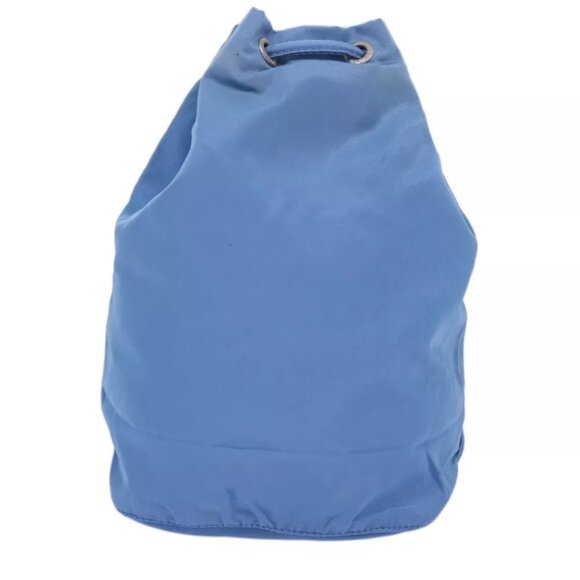 PRADA Drawstring Pouch Nylon Light Blue - Picture 3 of 14